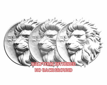 LION 3d illusion & laser-ready file 3DWave.us